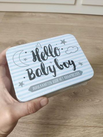 Hello baby boy invulkaarten voor het kraambezoek nieuw beschikbaar voor biedingen