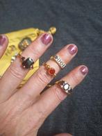 Vintage goudkleurige sieraden lot/ lotje, Verzenden, Zo goed als nieuw, Goud, Overige materialen