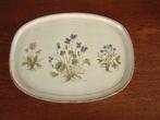 Vintage dienblad met planten bloemen Vaga International, Ophalen of Verzenden, Ovaal