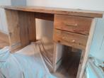 Stevig bureau buro steigerhout, Ophalen, Gebruikt