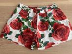 Korte broek met rozen van Monnalisa mt. 152, Kinderen en Baby's, Broek, Meisje, Ophalen of Verzenden, Zo goed als nieuw