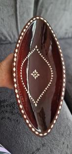 Parelmoer schaal ovale houten gelakte schelpen schaal, Sieraden, Tassen en Uiterlijk, Ringen, Ophalen of Verzenden, Zo goed als nieuw