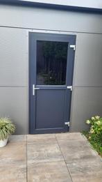 Antraciete Kunststof Buitendeuren met Kozijn | Uit Voorraad!, Niet ingevuld, 80 tot 100 cm, 215 cm of meer, Niet ingevuld