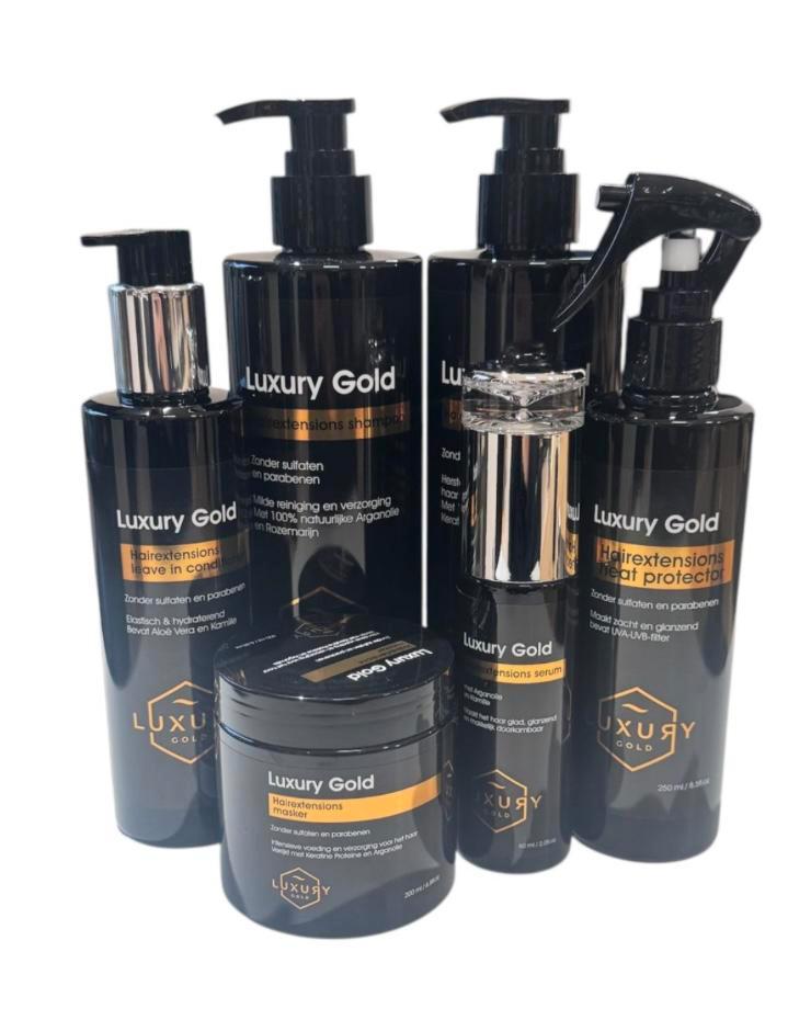 Luxury gold pakket, Sieraden, Tassen en Uiterlijk, Uiterlijk | Haarverzorging, Nieuw, Shampoo of Conditioner, Ophalen of Verzenden