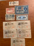 Oude bankbiljetten, o.a. Reichsbanknote 1000 Mark, Postzegels en Munten, Bankbiljetten | Europa | Niet-Eurobiljetten, Los biljet