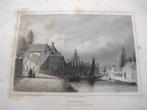 A 125 Meppel van Hoogeveensche straatweg Staalgravure 1860, Ophalen of Verzenden