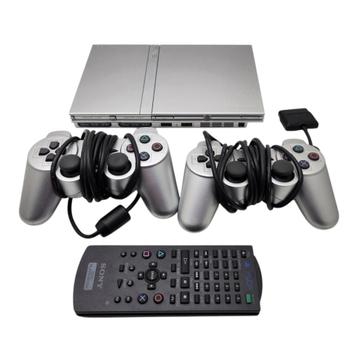 Sony Playstation 2 Slim Zilver | Met 2 controllers + Afstand beschikbaar voor biedingen