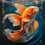 Vier grote sluierstaarten en een dik soort sluierstaart, Dieren en Toebehoren, Vissen | Aquariumvissen, Vis