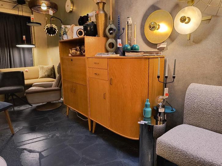 Vintage dressoir kast secretaire Formule meubel, Huis en Inrichting, Kasten | Dressoirs, Gebruikt, 150 tot 200 cm, 25 tot 50 cm