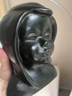 Vintage beeldje buste zwart uit Denemarken, Ophalen of Verzenden, Zo goed als nieuw, Mens