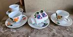 Vintage Kop en Schotels - colditz, Bloemmotief (5 stuks), Antiek en Kunst, Antiek | Servies los, Ophalen of Verzenden