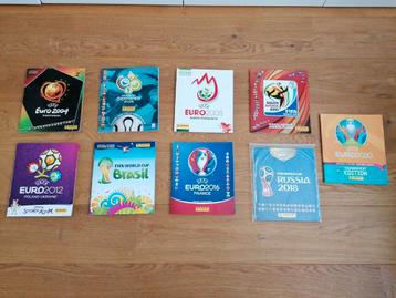 Panini EK en WK 2004 t/m 2020 compleet onbeschreven  beschikbaar voor biedingen