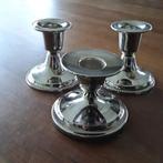 Verzilverde kandelaars, Antiek en Kunst, Ophalen of Verzenden, Zilver