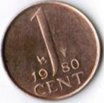 1 CENTEN VAN 1980, Ophalen of Verzenden, Koningin Juliana, 1 cent, Losse munt
