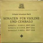 Bach Fryden Leonhardt Sonaten Violine Und Cembalo vol 1, Ophalen of Verzenden, Barok, Zo goed als nieuw