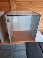 2x vitrinekastjes / kastje / glaskast, Huis en Inrichting, Ophalen, Minder dan 50 cm, Gebruikt, Met klep(pen)