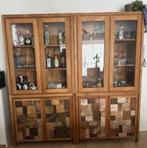 Teak-houten eetkamerkasten, Ophalen, Met deur(en), 200 cm of meer, Teakhout