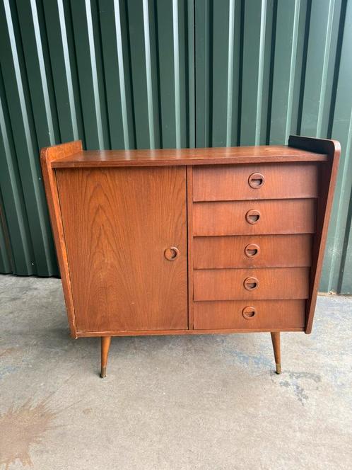 Mid Century Dressoir Commode Ladekast Deens Design, Huis en Inrichting, Kasten | Dressoirs, Gebruikt, 25 tot 50 cm, Ophalen of Verzenden