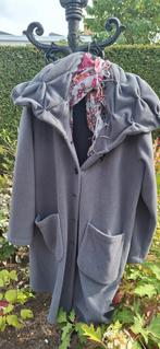 Grijze Fleecejas Dames Maat 48 - Aparte Kraag, Kleding | Dames, Ophalen of Verzenden, Grijs, Boris, Jas of Mantel