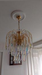 Gave  grote Murano teardrop kristallen kroonluchter, Huis en Inrichting, Lampen | Kroonluchters, Ophalen of Verzenden, Zo goed als nieuw