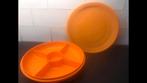Tupperware partyschaal hapjesschaal vakkenschaal oranje, Huis en Inrichting, Keuken | Tupperware, Oranje, Schaal, Ophalen of Verzenden