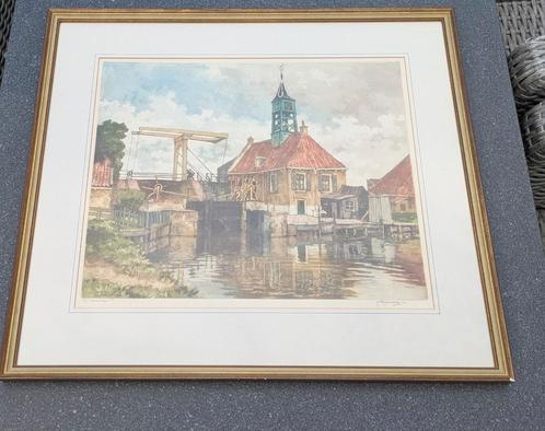 HER Roodenburg kleurenets Hindeloopen 1933, Antiek en Kunst, Kunst | Etsen en Gravures, Ophalen of Verzenden
