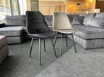 VELVET EETKAMERSTOELEN VOOR €49,95! MAKKELIJK AFNEEMBAAR!, Nieuw, Vier, Luxe, Stof