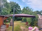 Parasol zweefparasol Garden Impression 270x270 kleur bruin, Ophalen, Gebruikt, ., 2 tot 3 meter