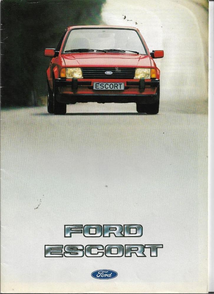 Uitgebreide brochure Ford ESCORT ( XR-3i ), 1982 (NL)., Boeken, Auto's | Folders en Tijdschriften, Zo goed als nieuw, Ford, Ophalen of Verzenden