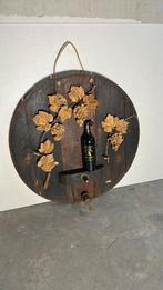 Wijnvat deksel met UNIEK KURK snijwerk enige in zijn soort, Ophalen, Zo goed als nieuw