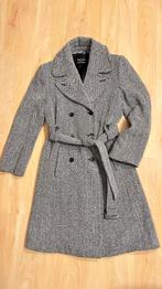 Winterjas Claudia Sträter, visgraat bruin mt 38, Ophalen, Gedragen, Maat 38/40 (M), Bruin