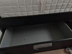 Ikea zwart bed 160x200 met laden + matras, Ophalen, Gebruikt, Zwart, Tweepersoons