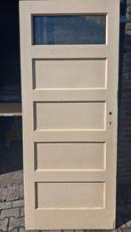 Mooie jaren dertig paneeldeur, Doe-het-zelf en Verbouw, Ophalen of Verzenden, Zo goed als nieuw, Binnendeur, 200 tot 215 cm