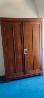 Teak houten kast, Ophalen, Met plank(en), Gebruikt, 100 tot 150 cm