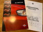 Folder en prijslijst Nissan Almera 1998, Ophalen of Verzenden, Zo goed als nieuw, Nissan