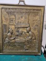 haardscherm antiek frans of belgisch gestempeld messing, Ophalen of Verzenden, 'T Olde Gre-j, Info@toldegrej.nl, Endepoelstraat 20f Didam