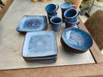 Xenos Servies Blauw, Huis en Inrichting, Keuken | Servies, Ophalen, Zo goed als nieuw, Effen, Aardewerk
