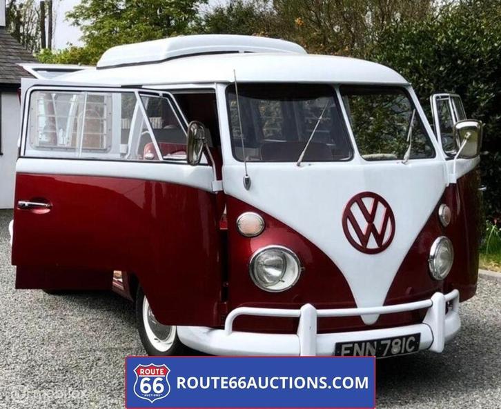 Volkswagen T1 | 1965 | Route 66 Auctions, Auto's, Oldtimers, Bedrijf, Te koop, Volkswagen, Benzine, Overige carrosserieën, Handgeschakeld