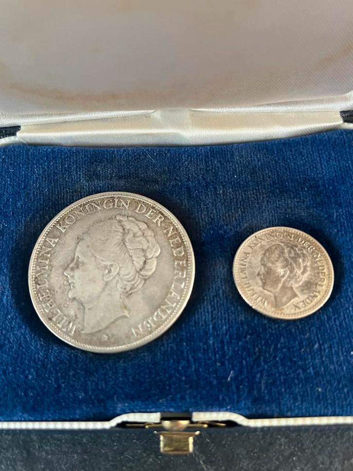 Zilveren Wilhelmina Munten Set, Postzegels en Munten, Munten | Nederland, Setje, Overige waardes, Koningin Wilhelmina, Zilver