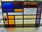 Twee antieke glas in lood-ramen (tegen elk aannemelijk bod!), Ophalen, Gebruikt, Minder dan 80 cm, Minder dan 80 cm