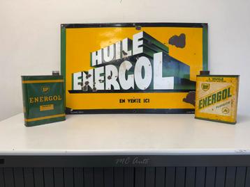 Vintage BP Energol Emaille Reclamebord beschikbaar voor biedingen