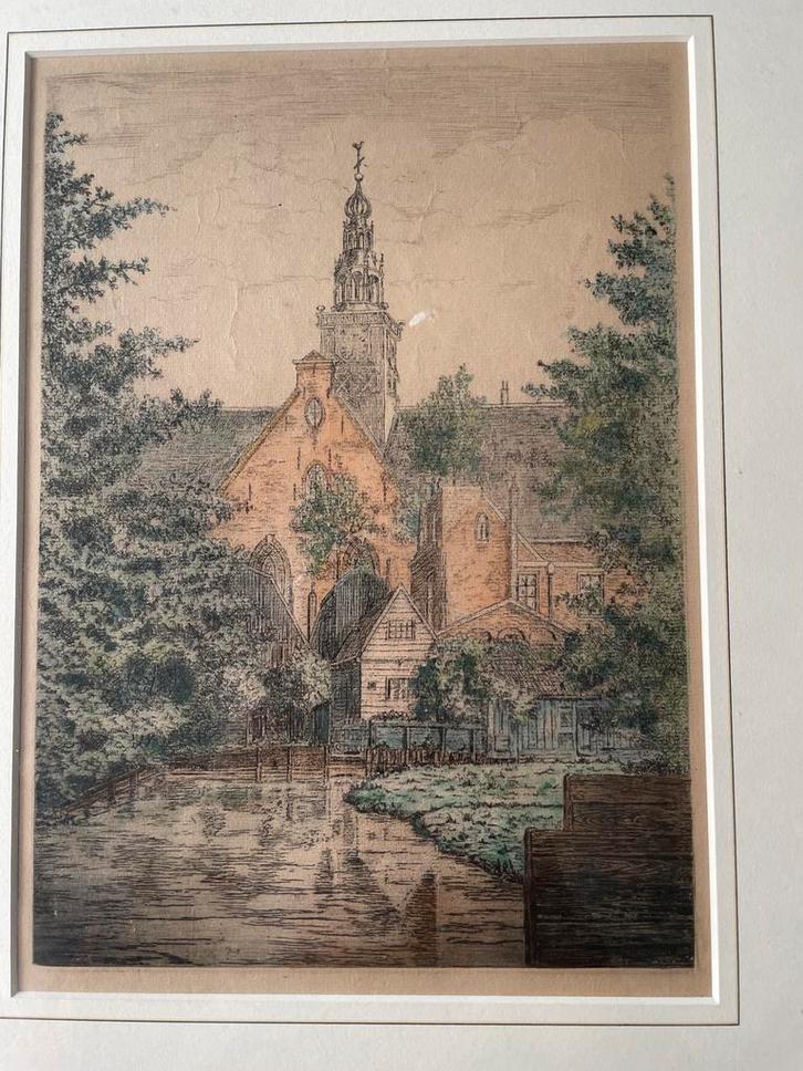 Ets Nic de Carpentier, Antiek en Kunst, Kunst | Etsen en Gravures, Ophalen of Verzenden