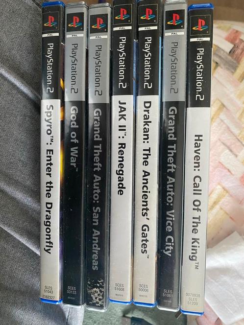 PS2 Spellen Collectie - 7 Games, Spelcomputers en Games, Games | Sony PlayStation 2, Gebruikt, Avontuur en Actie, 1 speler, Vanaf 12 jaar