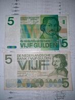 Twee oude Nederlandse 5 gulden biljetten, Postzegels en Munten, Bankbiljetten | Nederland, Ophalen of Verzenden, 5 gulden, Los biljet