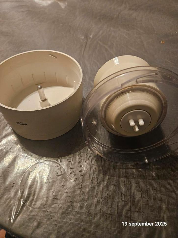 Braun Keukenmachine Voedselhakker Onderdelen, Witgoed en Apparatuur, Keukenmixers, Gebruikt, Minder dan 1 liter, 1 snelheid, Vaatwasserbestendig