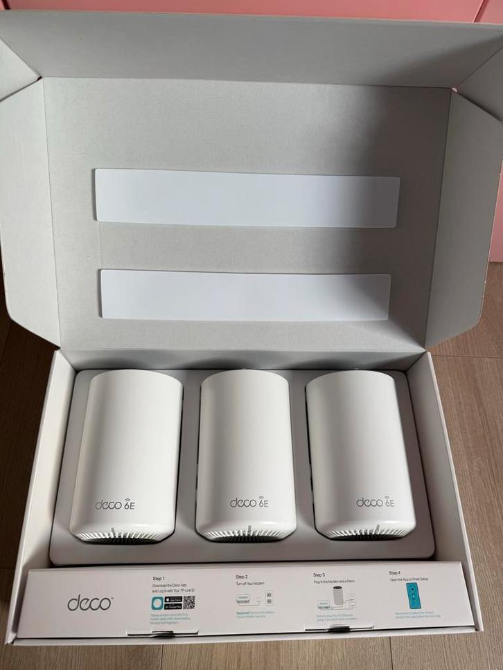 TP-Link Deco XE75 Mesh WiFi 6E - 1 jaar gebruikt, Computers en Software, WiFi-versterkers, Zo goed als nieuw, Ophalen of Verzenden