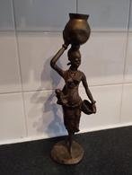Bronzen beeld Afrikaanse vrouw, Ophalen of Verzenden