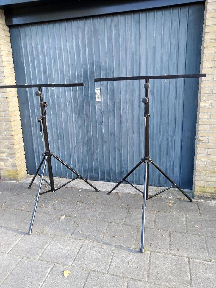 Statief met T-bar (fotografie, licht), 2 stuks, Muziek en Instrumenten, Licht en Laser, Zo goed als nieuw, Licht, Ophalen