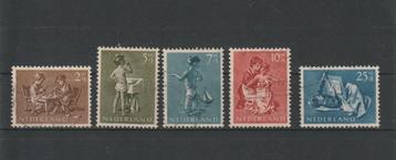 Nederland 1954, NVPH 649 t/m 653, Gestempeld. beschikbaar voor biedingen