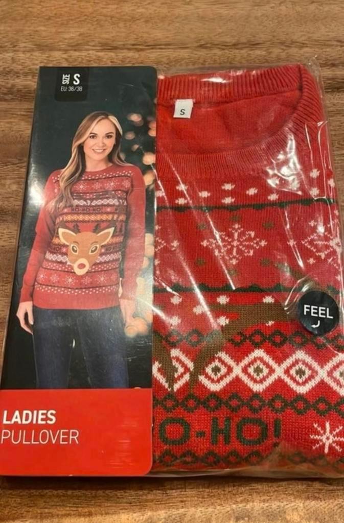 Kersttrui maat s dames nieuw rood, Diversen, Kerst, Nieuw, Ophalen of Verzenden